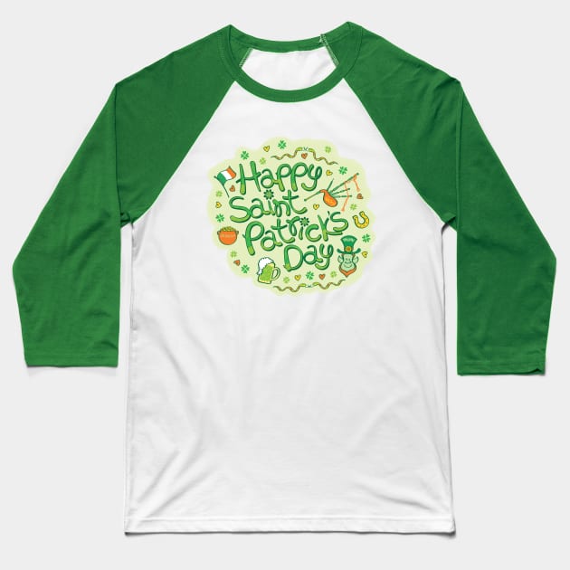 Celebrate Saint Patrick's Day in big style! Baseball T-Shirt by zooco